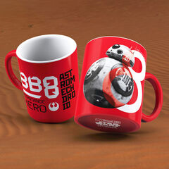 Tassa Bb-8 Cer&agrave;mica Vermella - Blanca Sw Ep8