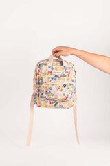 Mochila Petite Mafalda Flores peque&ntilde;a 20x29cm
