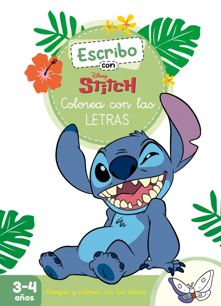 Escribo con Stitch. Colorea con las letras (Disney. Primeros aprendizajes)
