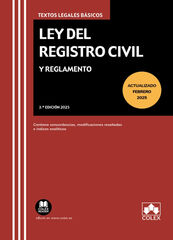 Ley del Registro Civil y Reglamento
