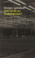 Qu&egrave; vol dir ser contemporani?