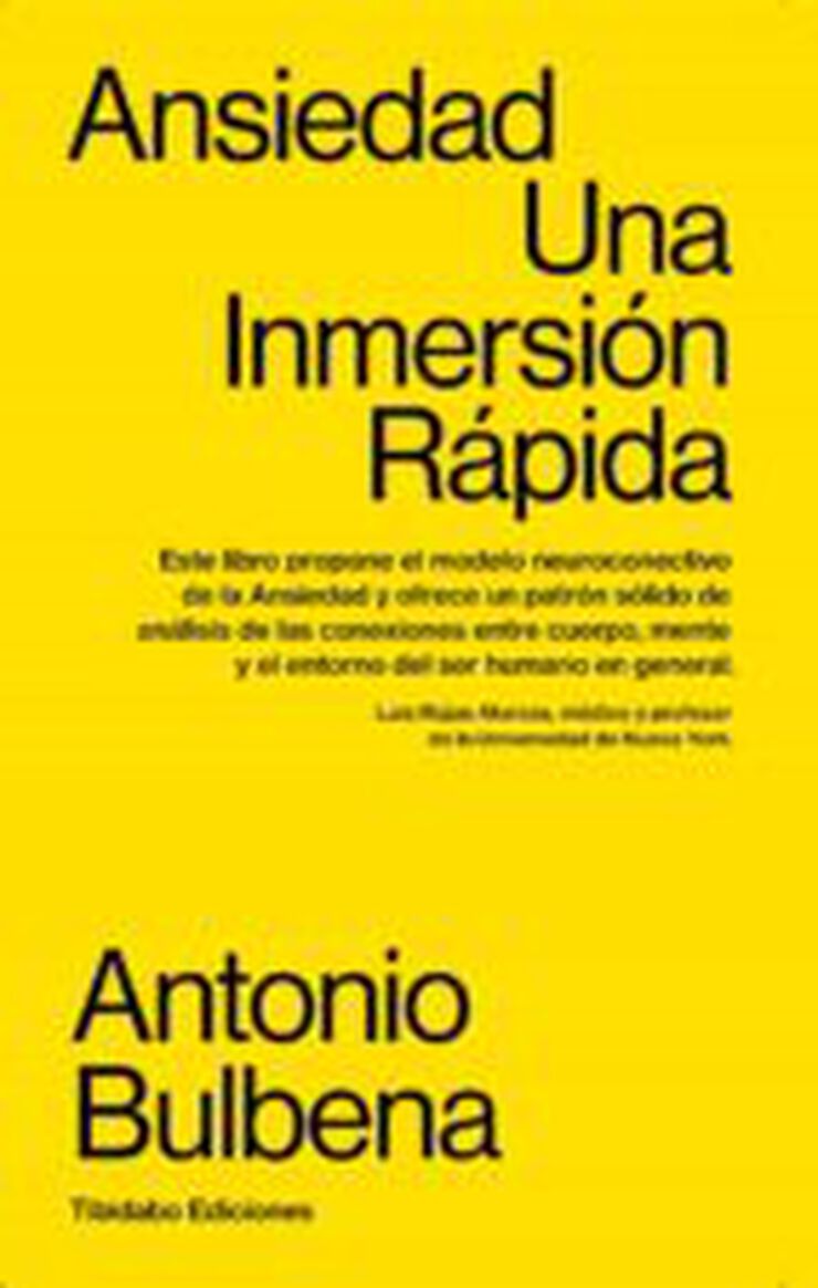 ANSIEDAD. Una inmersi&oacute;n r&aacute;pida