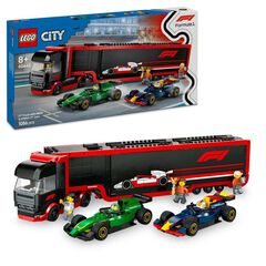 LEGO&reg; LEGO City Cami&oacute; de F1&reg; amb Cotxes de F1&reg; RB20 i AMR24 60445