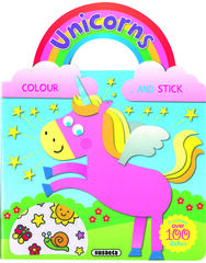 Unicorns to paint and paste