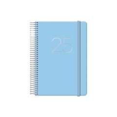 Agenda Gloss 12,5x18 dia/p&agrave;g castell&agrave; 2025 blau