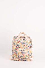 Mochila Petite Mafalda Flores grande 27x38cm