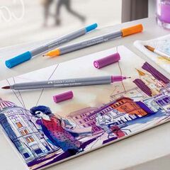 Retoladors Goldfaber Aqua Dual Faber-Castell 18 colors