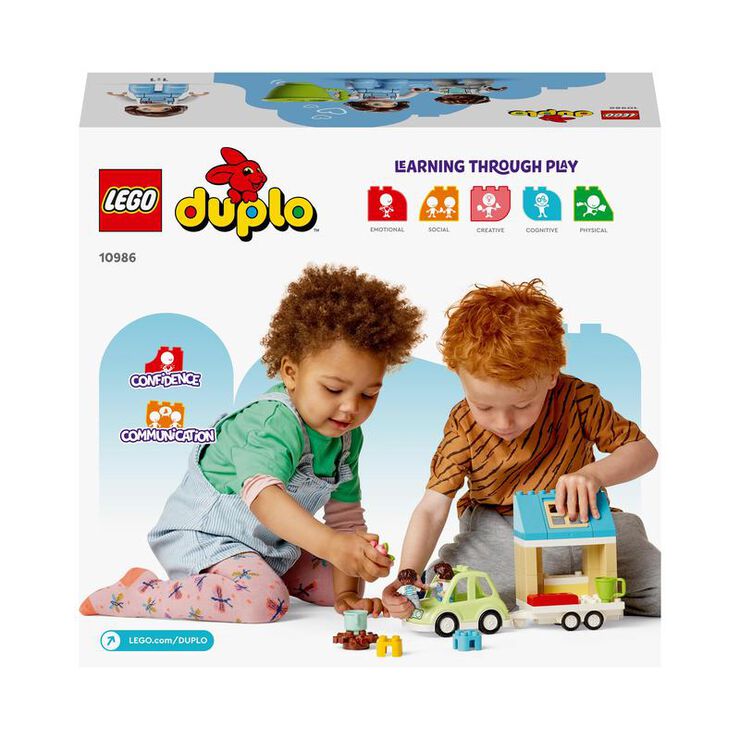 LEGO&reg; Duplo Casa Familiar amb Rodes i Cotxe 10986