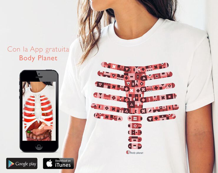 Camiseta&nbsp;Body&nbsp;Planet&nbsp;Cuerpo Humano (4-5 a&ntilde;os)