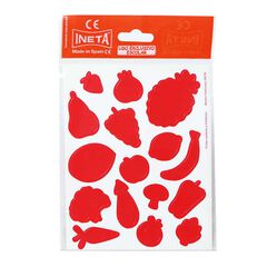 Gomets tem&agrave;tics Ineta Fruita 6 colors