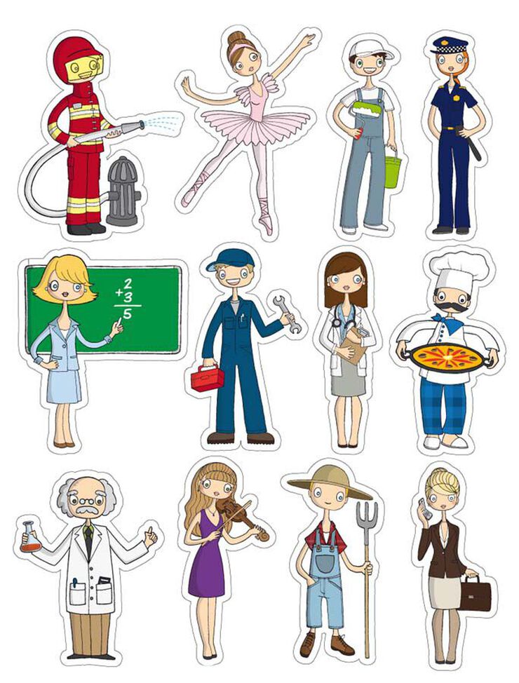 Gomets tem&agrave;tics Apli Professions 3 fulls 36u
