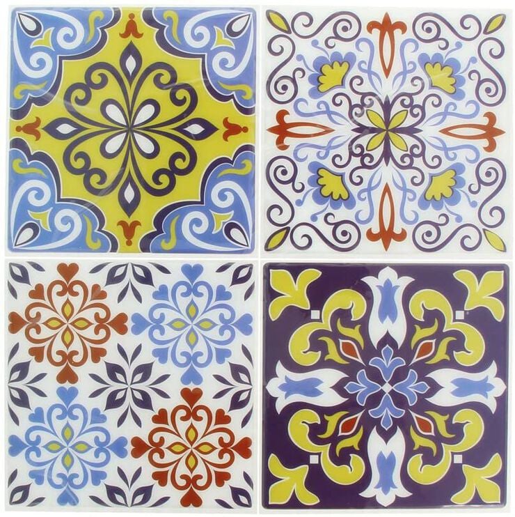 Rajola adhesiva Goma Ar&agrave;biga 26,5x0,2x31cm 4u