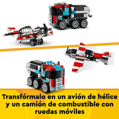 LEGO&reg; Creator Cami&oacute;n Plataforma con Helic&oacute;ptero Convertible 31146
