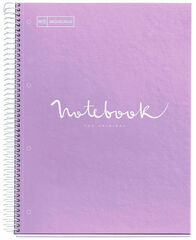 Notebook Miquelrius Emotions A4 80 fulls 5x5 lavanda