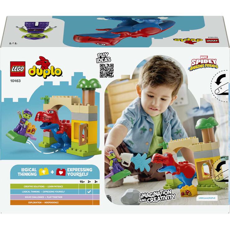 LEGO&reg; DUPLO Disney&trade; Dinosaure Spidey-Rex vs. L&rsquo;Home Ll&uacute;dic 10463