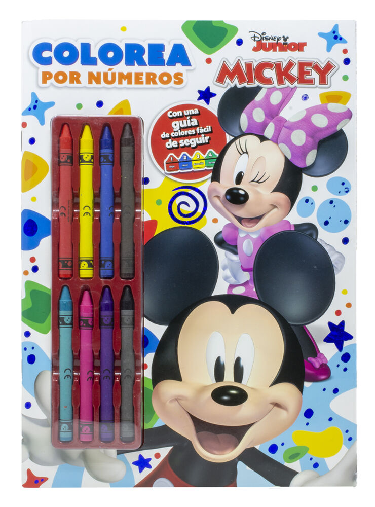 Mickey. Colorea por n&uacute;meros con ceras