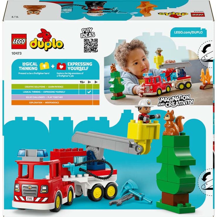 LEGO&reg; DUPLO Town Cami&oacute; de Bombers amb M&agrave;nega i Bombers 10473