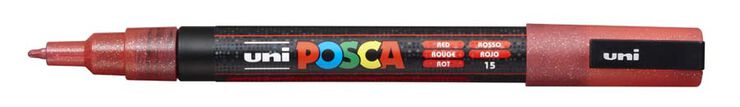 Rotulador Posca PC-3M 0,9-1,3mm rojo glitter