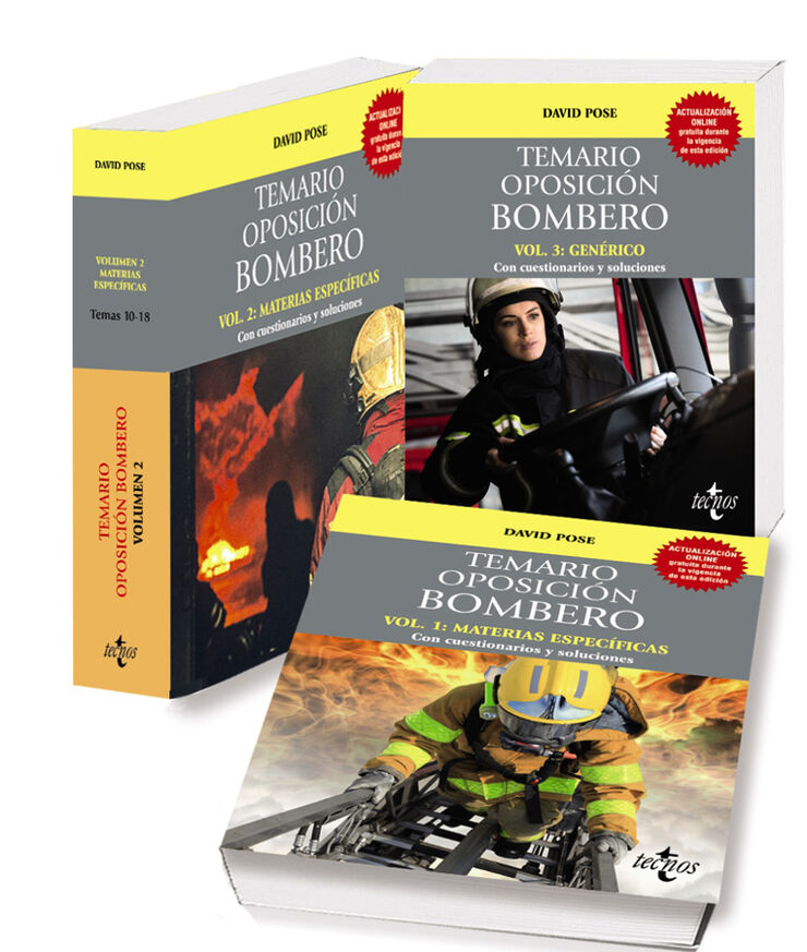 Pack Temario Oposici&oacute;n Bombero