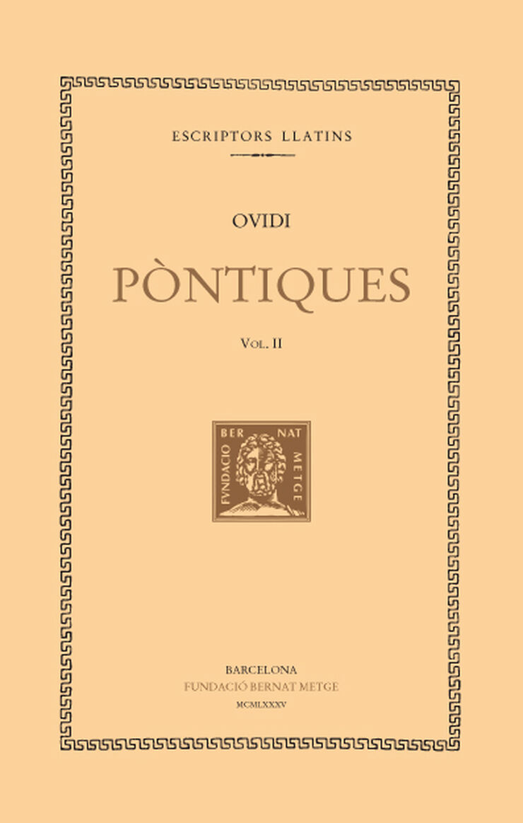 P&ograve;ntiques, vol. II i &uacute;ltim