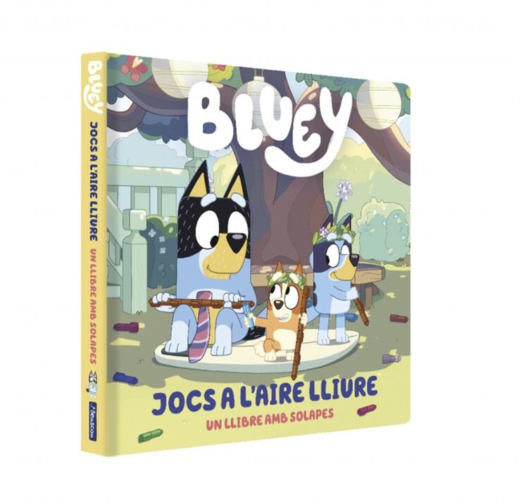 Bluey. Llibre de cartr&oacute; amb solapes - Joc a l'aire lliure