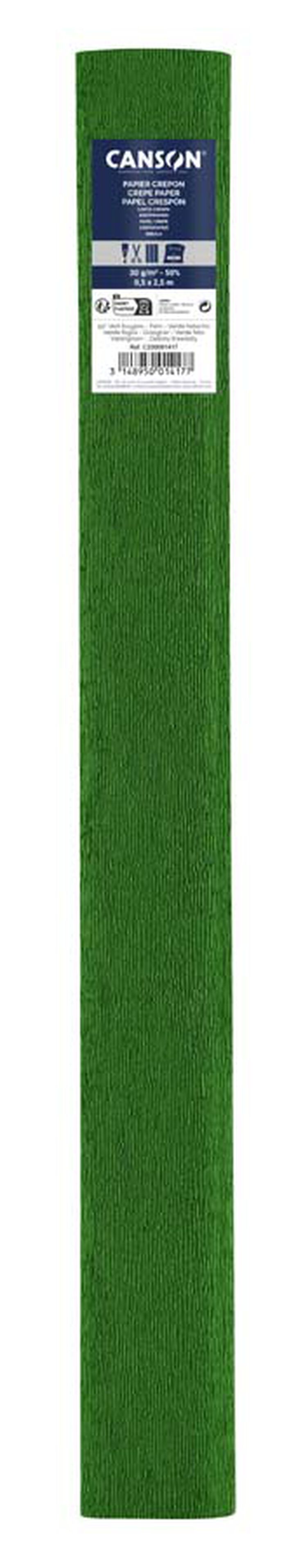 Rollo Papel Cresp&oacute;n (Pinocho) Canson 50x250cm verde helecho