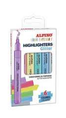 Marcadors fluorescents Alpino Color Experience Glitter 12 colors