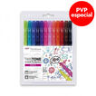 Retoladors Tombow TwinTone Brillants 12 colors