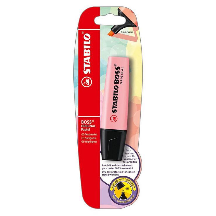 Marcador fluorescent Stabilo Boss pastel rosa