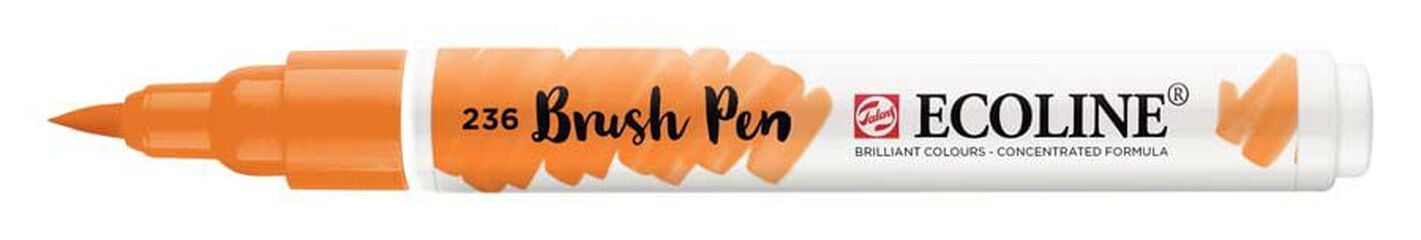 Retolador Ecoline Brush Pen ataronjat clar 236
